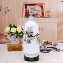 瓷中雅韻 景德鎮工筆采菊圖瓷瓶的藝術魅力與生活美學